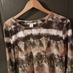 Allison Daley Multicolor Tie-Dye Top